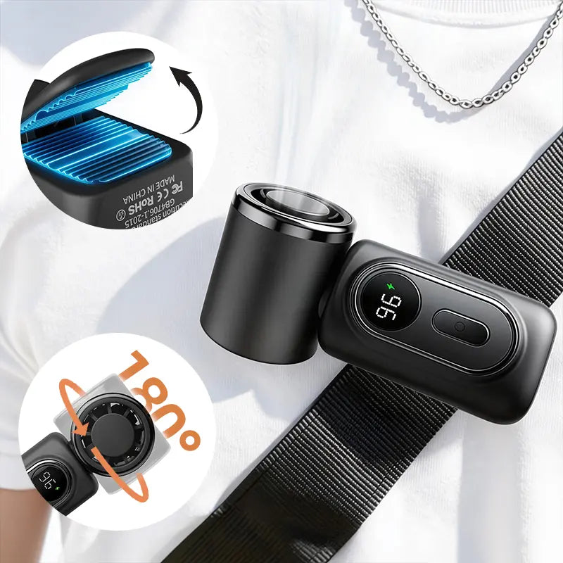 Portable Rechargeable Clip-On Fan